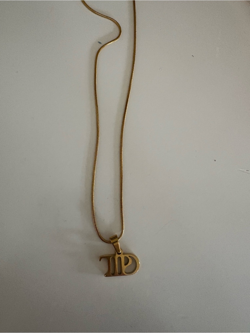 Taylor Swift Gold TTPD necklace
